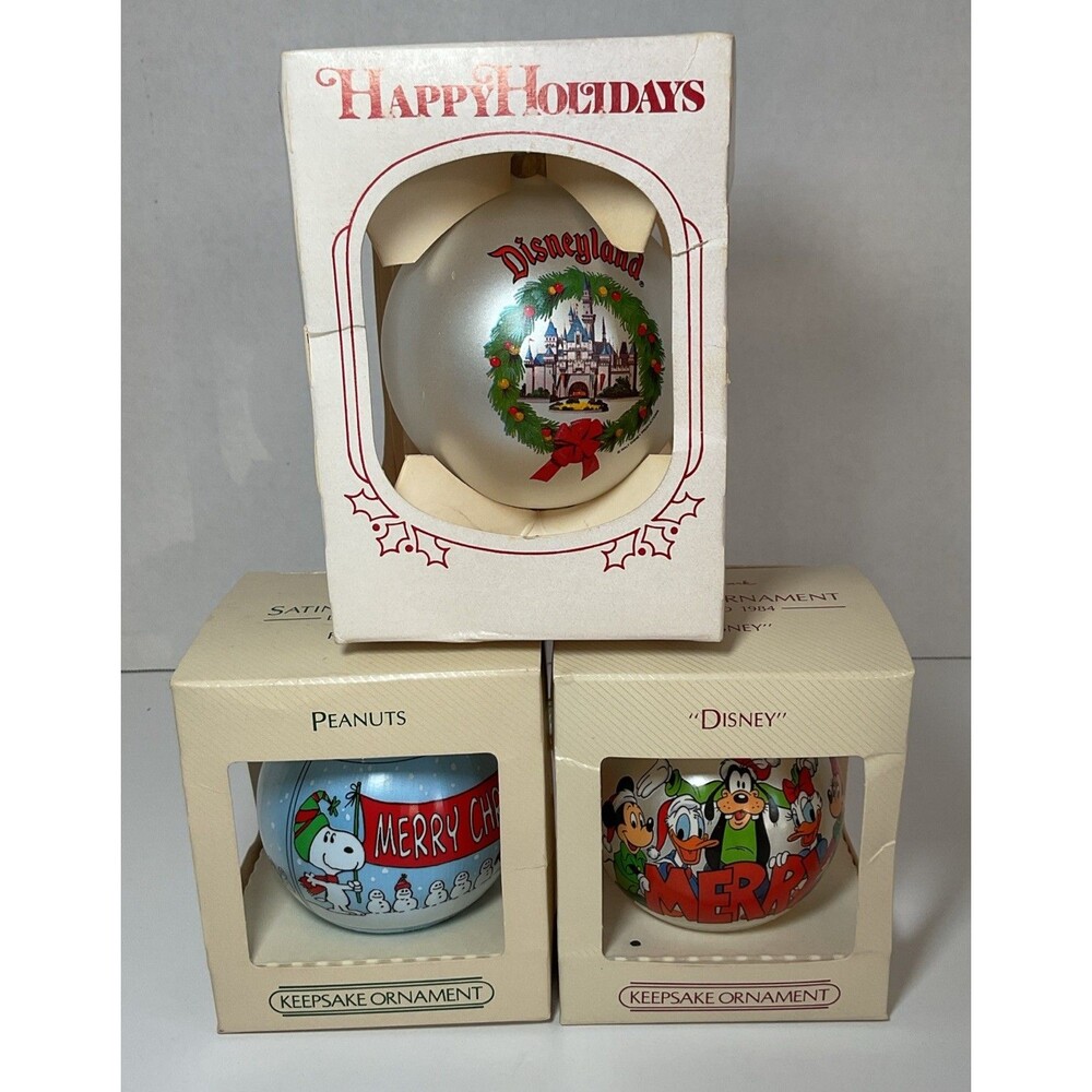 Ornaments Lot 3 Disney & Peanuts